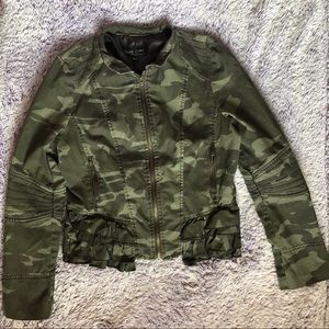 Black Rivet Army Jacket